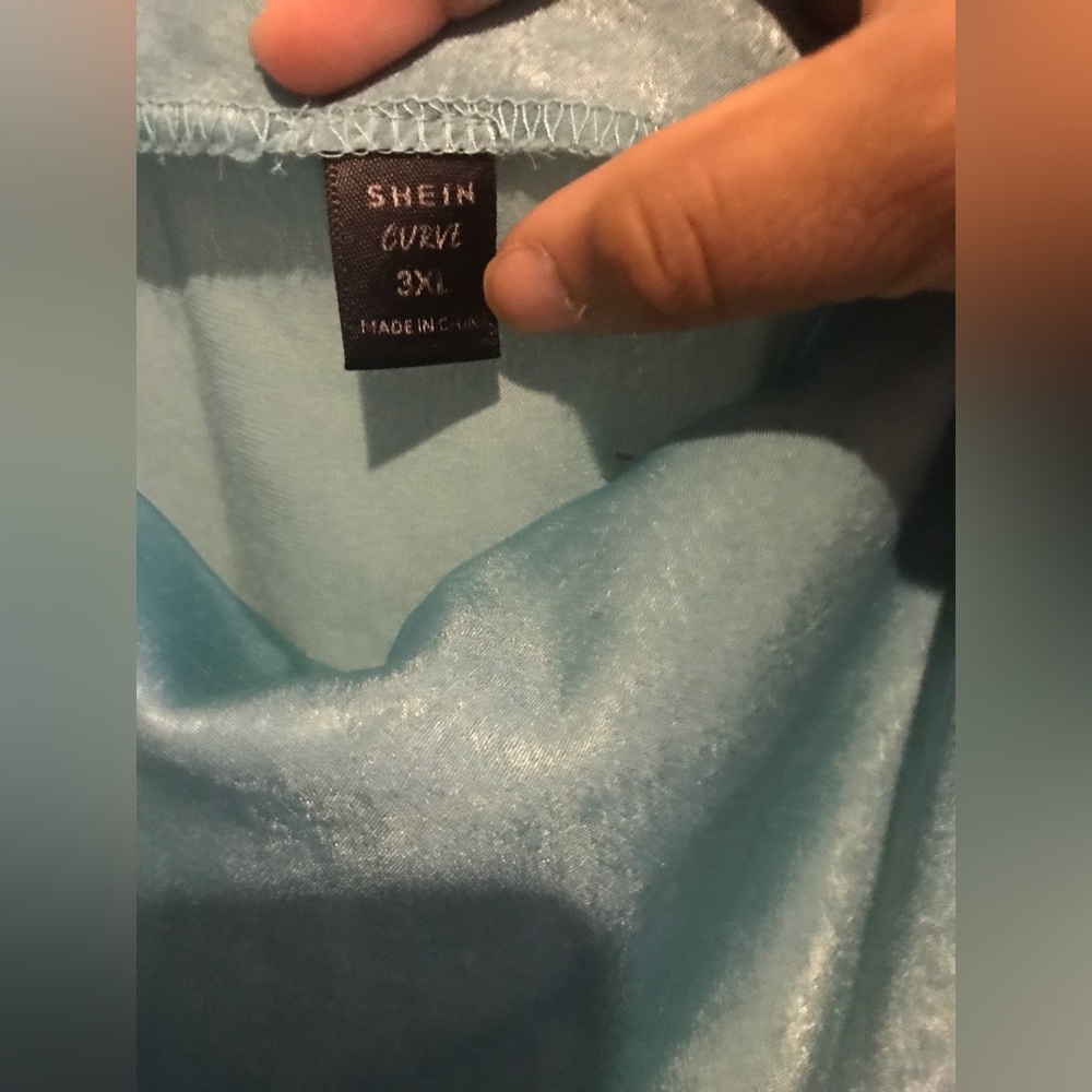 Brand: SHEIN OFFICIAL, Size: 3X, Color: Light blue